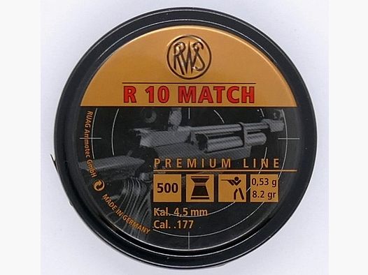 RWS R 10 0,53g 500 sztuk 4,51 mm Diabolo amunicja