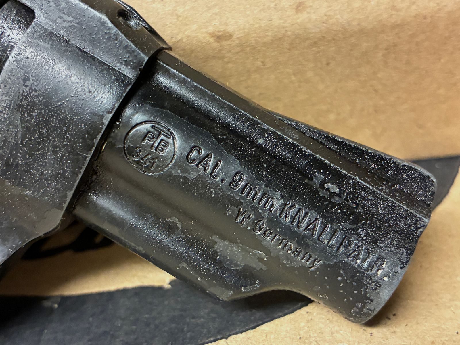 Röhm RG 79 9mm blank cartridge blank firing gas revolver gas pistol W. Germany PTB 341