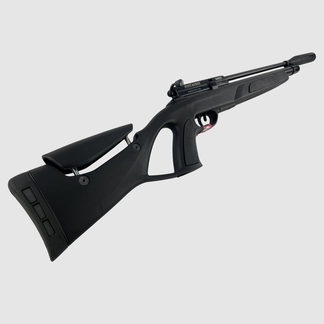 Gamo Coyote Black Whisper Kaliber 4,5mm Diabolo Pressluftgewehr mit Schalldämpfer