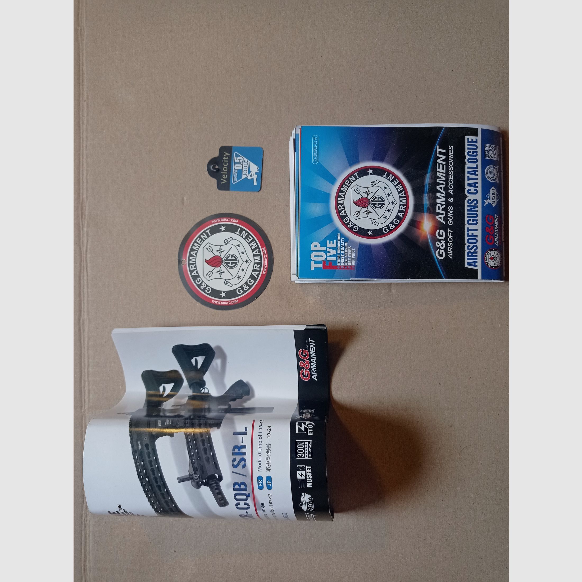 Airsoft rifle G&G GC16 SR CQB 0.5J with accessories