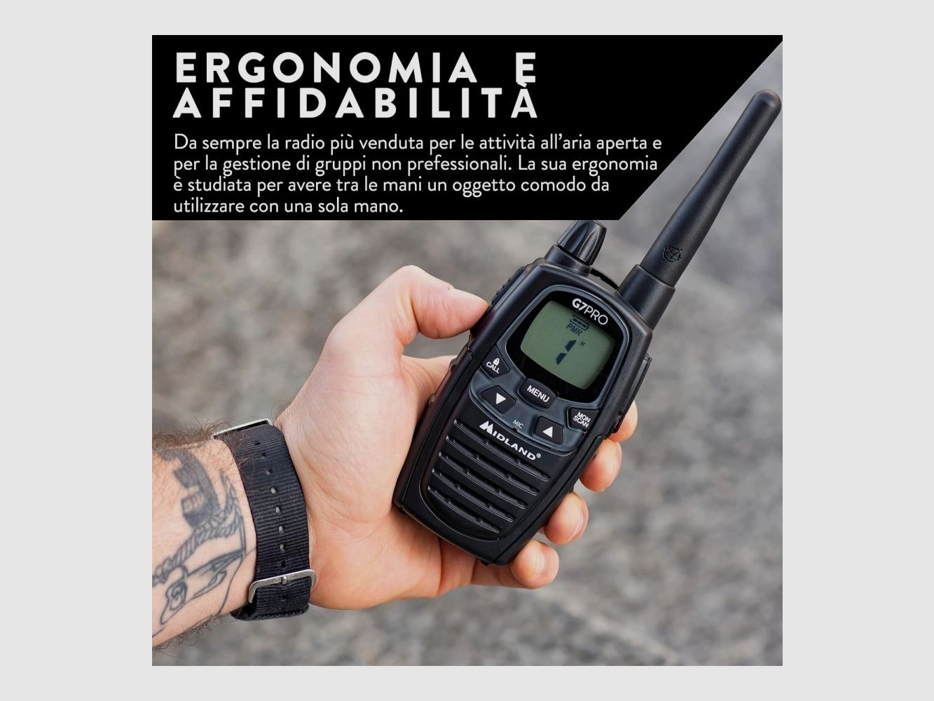MIDLAND G7 PRO PMR466 16 Canales, imagen 4 de 5