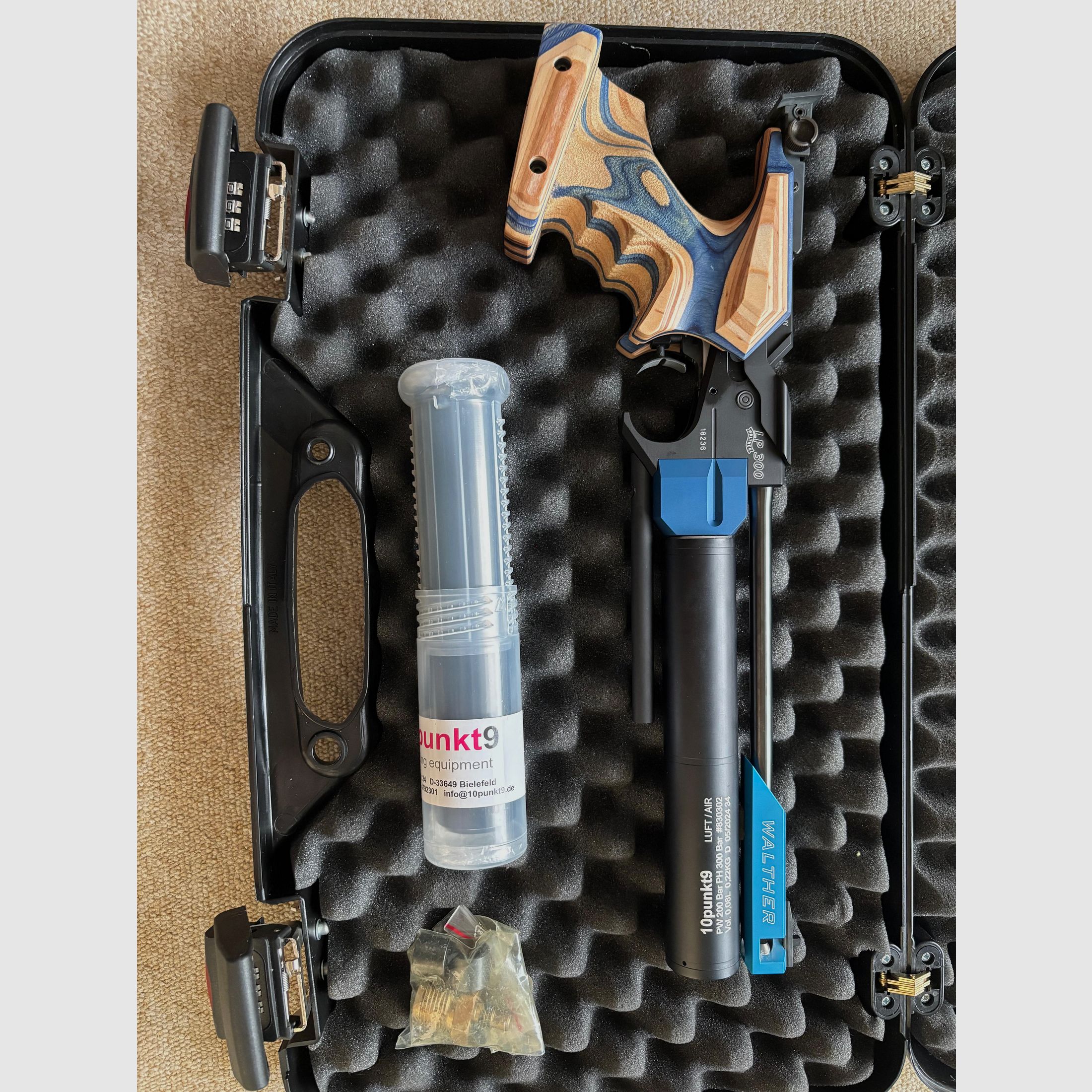Walther LP 300 Luftpistole (Luft entweicht am Druckminderer)