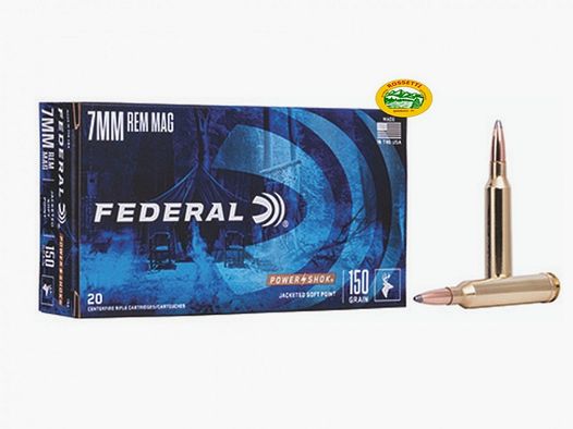 FEDERAL Munition Kal. 7 mm rem.mag. 150 gr. Soft Point
