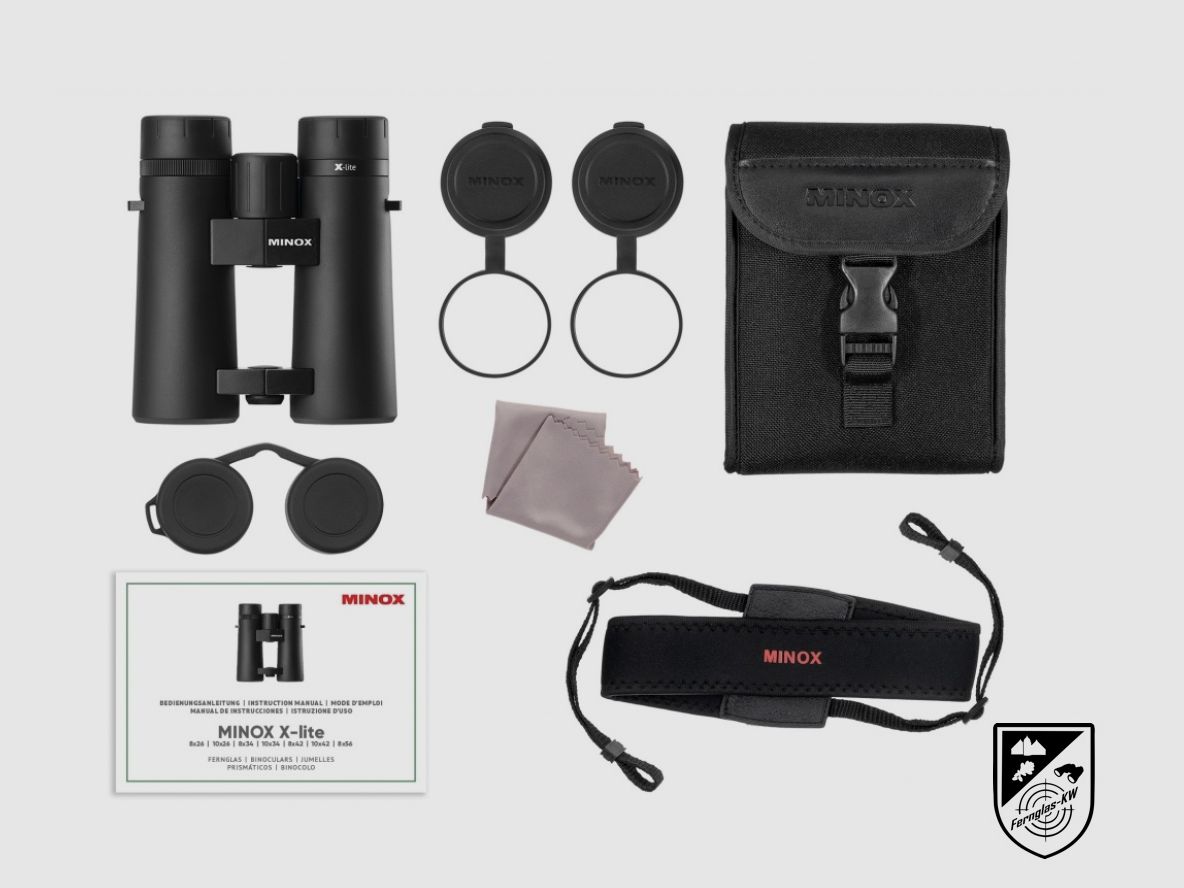 Minox 80407328 Prismáticos XLite 10x42 Novedad para caza y actividades al aire libre