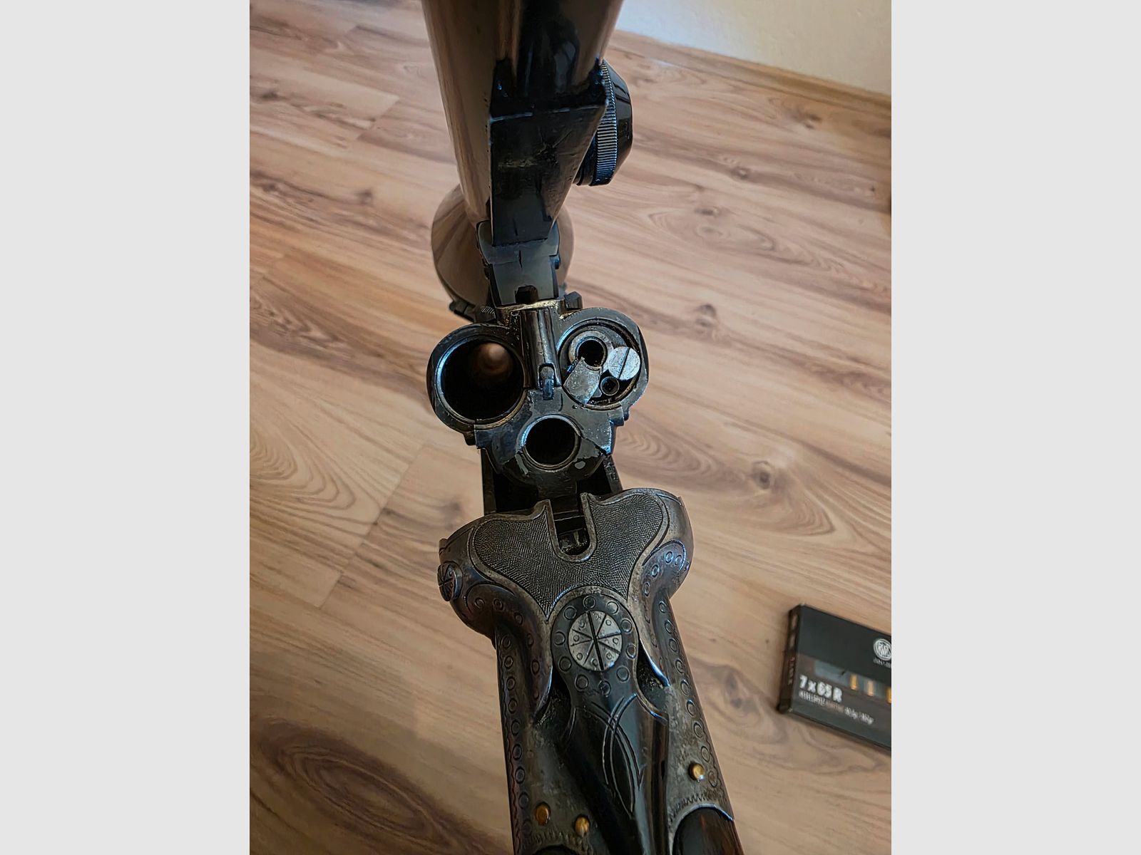 Suhl Fortuna Drilling 7x65R mit Einstecklauf Krieghoff .22