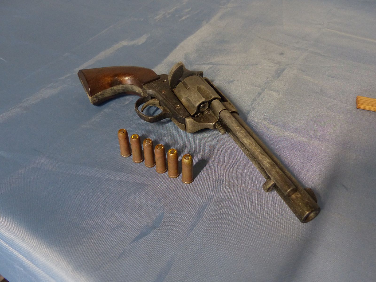 Colt Revolver Single Action Army Cal. .45 full metal decoration probably from the 70s