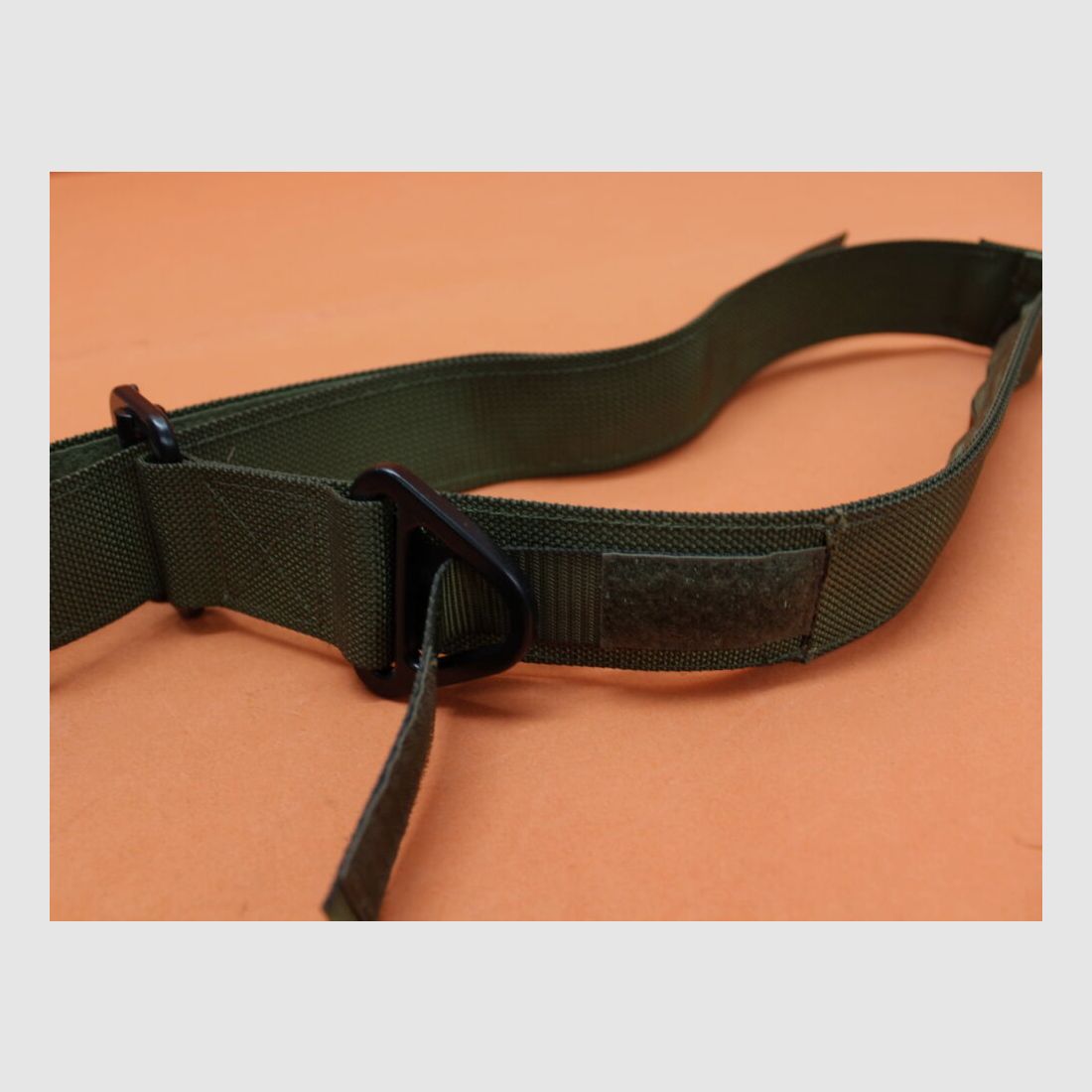 Tasmanian Tiger TT Tactical belt 036 cub: Length 105 cm, Width 4.3 cm, Size M in Olive Green