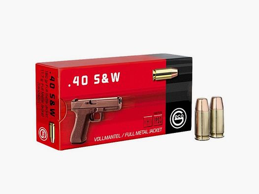 Geco Patronen Kal. .40 Smith & Wesson 180-Grs FMJ x50