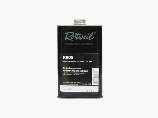 ROTTWEIL R 905 NC TREIBLADUNGSPULVER 0,5 KG