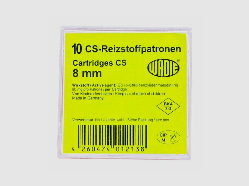 WADIE Gaspatronen 8 mm Knall