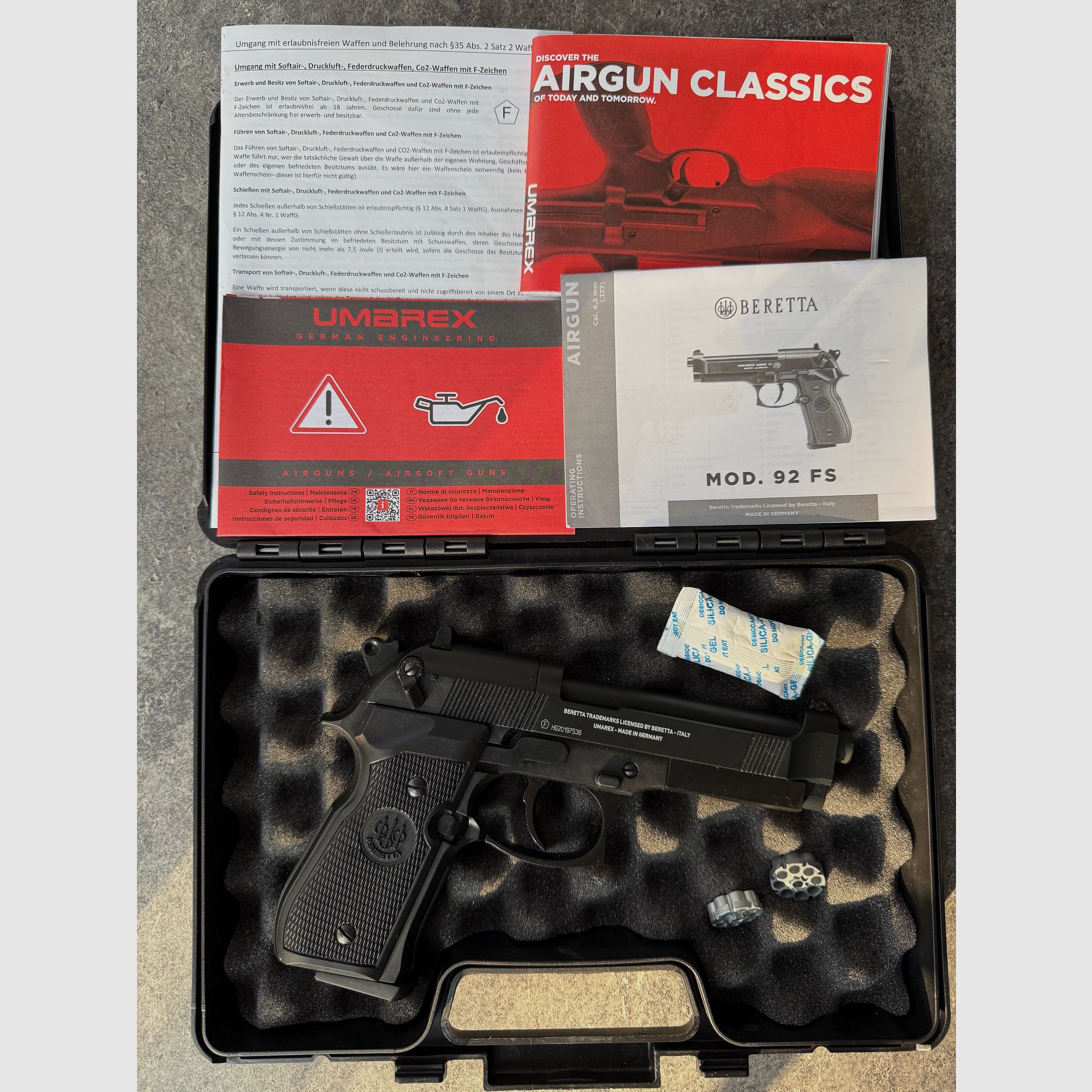 Vollmetall Beretta M92 FS Co2 Diabolo Umarex