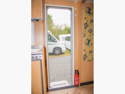 Plissee-Insektenschutztür REMIcare II +, 1800 mm, 58 mm, für Wohnwagen
