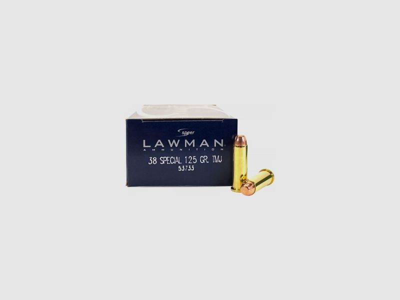 Speer Lawman .38 Special +P 125GR TMJ FN 50 cartucce