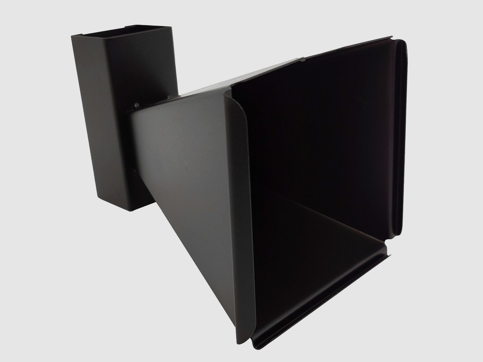 Caja de disco en forma de embudo