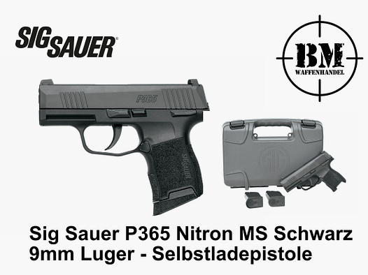 Sig Sauer P365 Nitron MS Schwarz 9mm Luger - Selbstladepistole