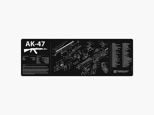 TekMat - Mata rusznikarska AK47 - Czarna - TEK-R36-AK47