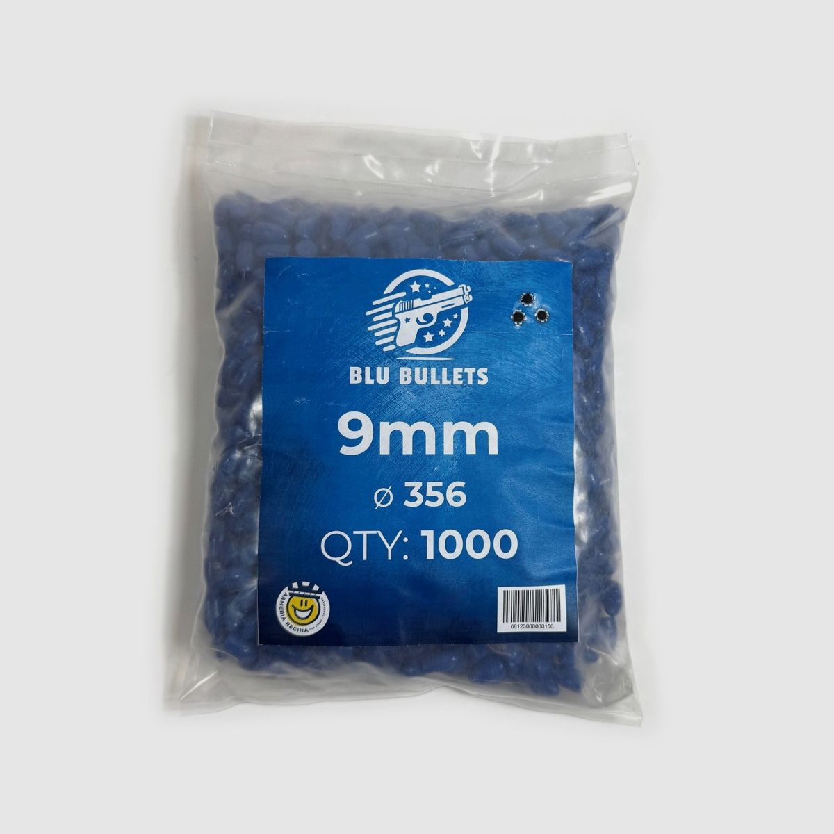 BLU GESCHOSSE PALLE CUSTOM KAL 9MM 124G 1000ST