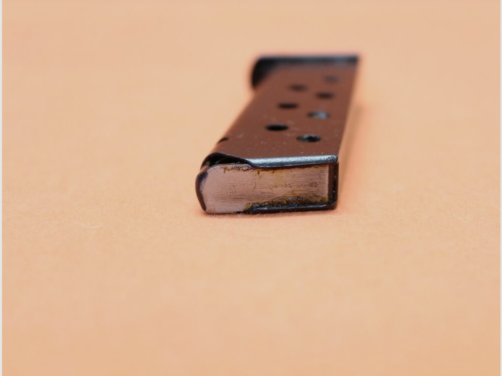 DDR SURPLUS Walther PP: Magazin DDR (ohne Markierung) 8-Schuss brüniert ohne Magazinschuh 7,65mmBrowning