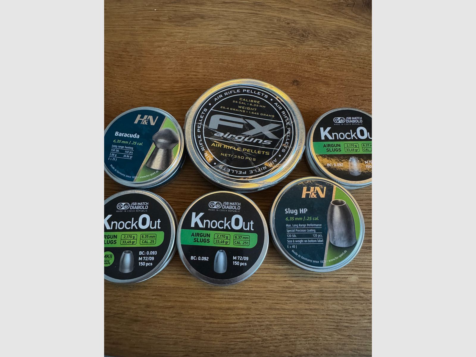 Slakken + Diabolos .25 6,35 MM H&N JSB FXAirguns