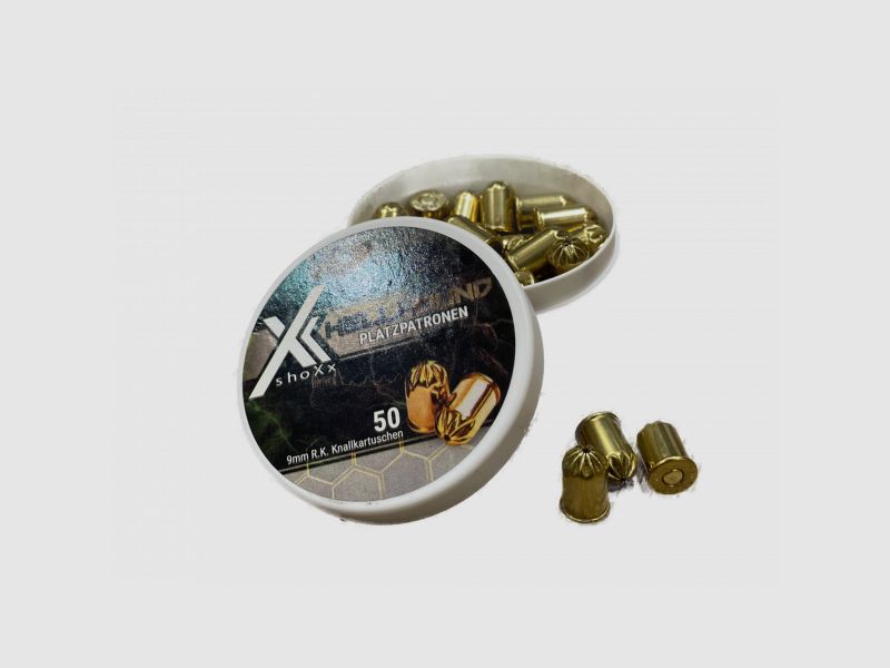 SHOXX HELLHOUND - PLATZPATRONEN - 9MM R.K. - 50 PATRONEN