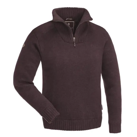 Strickpullover mit Halbzip Bordeaux für Damen Hurricane Pinewood, Bild 1 von 2
