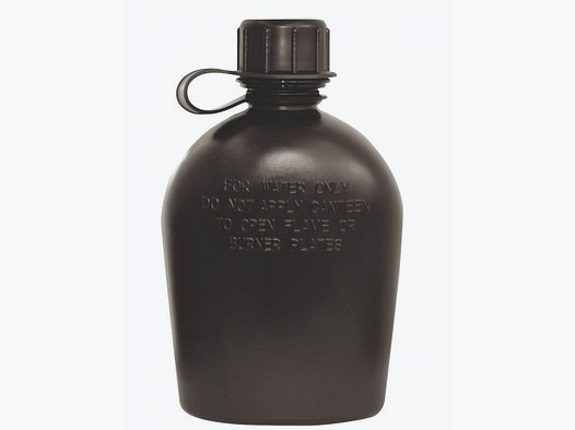 FELDFLASCHE US-STYLE - 1 LITER SCHWARZ
