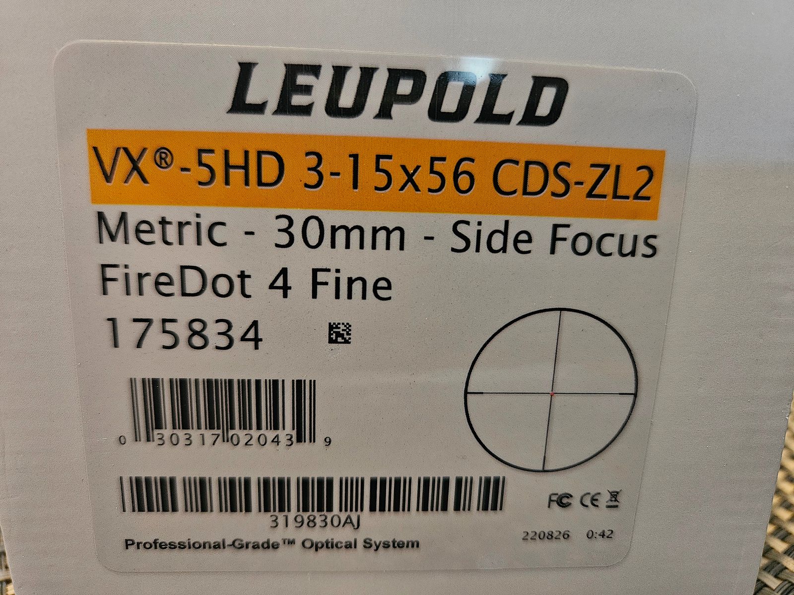 Leupold telescopio di puntamento VX-5HD 3-15x56