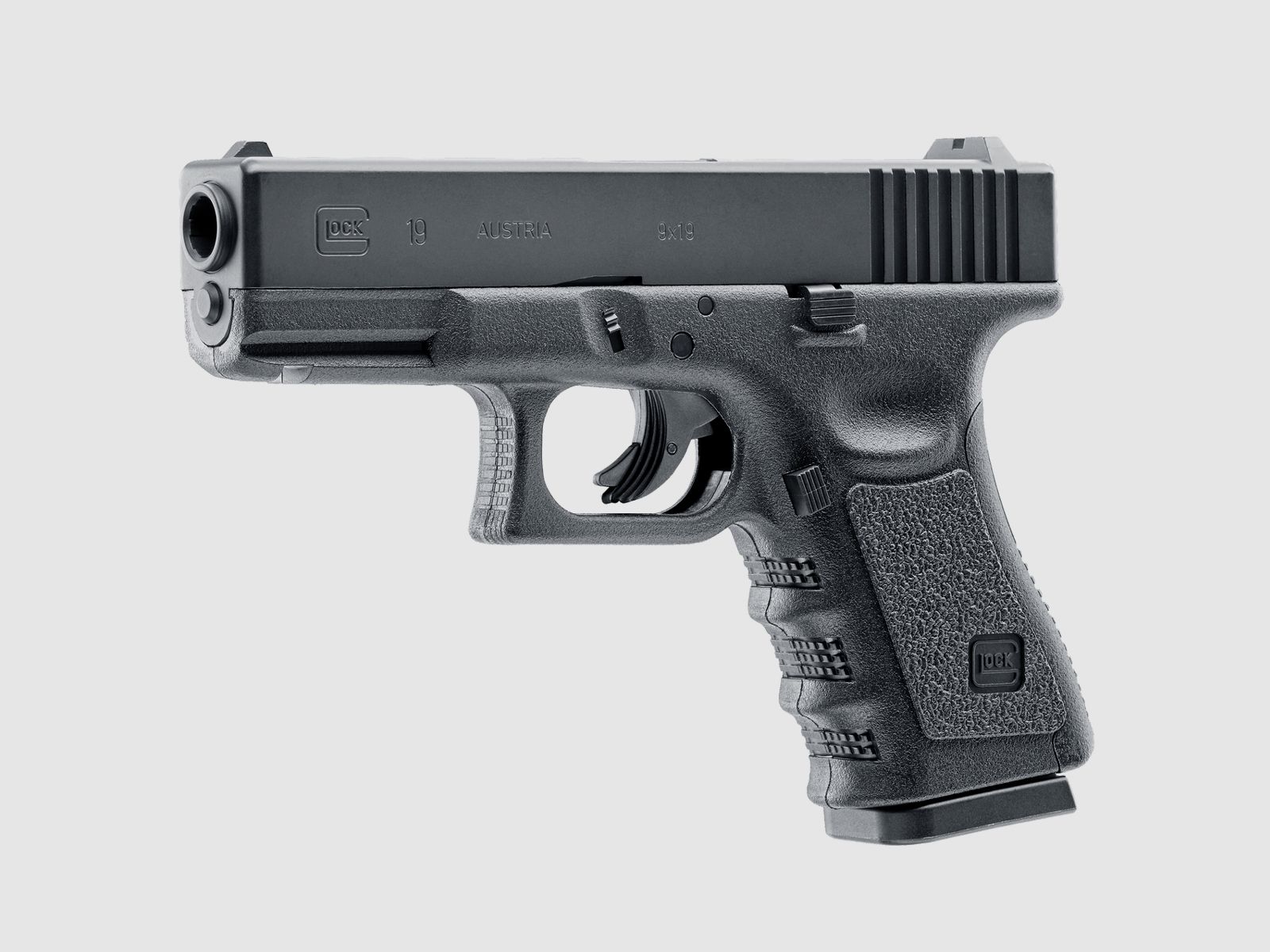 Wiatrówka Pistolet Glock 19 4,5 mm 5.8358 w komplecie kabura FOBUS GL26ND, zdjęcie 5 z 5