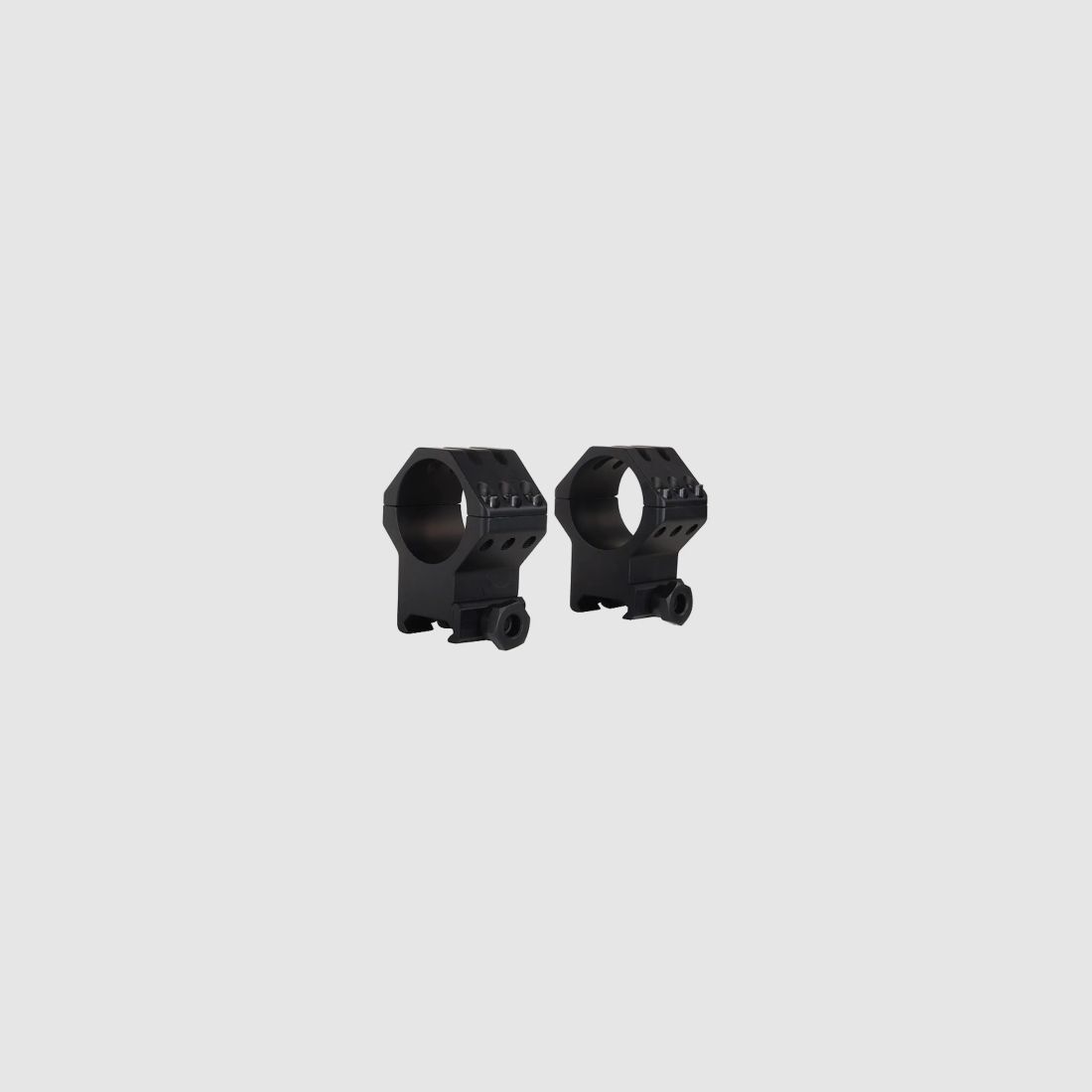 Weaver Tactical 6-Hole Picatinny-Style Rings matte black 30mm extra high, BH 15.49mm