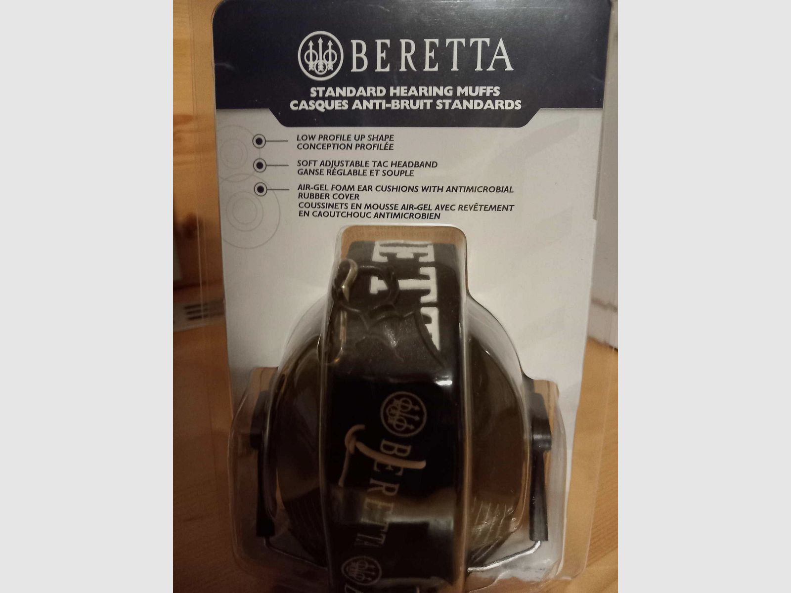 Beretta Gehörschutz / Faltbar, Grün mit weißem Logo