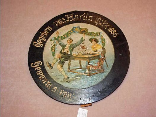 German, Manufacturer unknown original historical honor target from shooting festival 1936