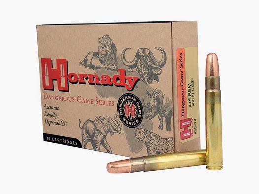 Hornady Dangerous Game Serie .416 Rem. Mag. 400GR DGS JFN 20 cartucce