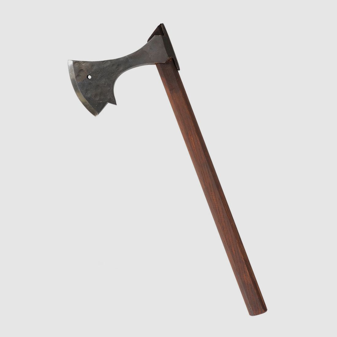 Viking bearded axe with forged steel blade