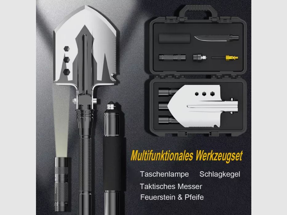 Tactical-Survival-Schaufel Set 13 in 1