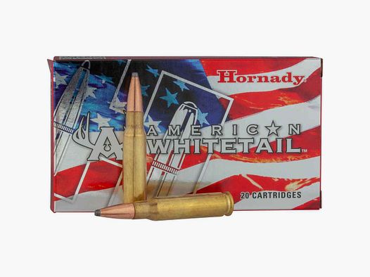 .308 Win. American Whitetail, Interlock SP 10.7g/165 grs. Hornady