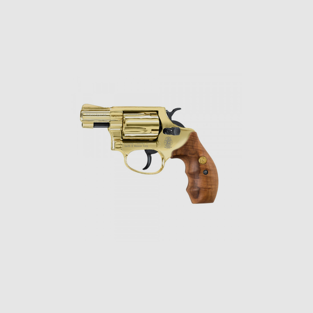SMITH & WESSON CHIEFS SPECIAL - GOLD - 9MM R.K. - 5 SCHUSS