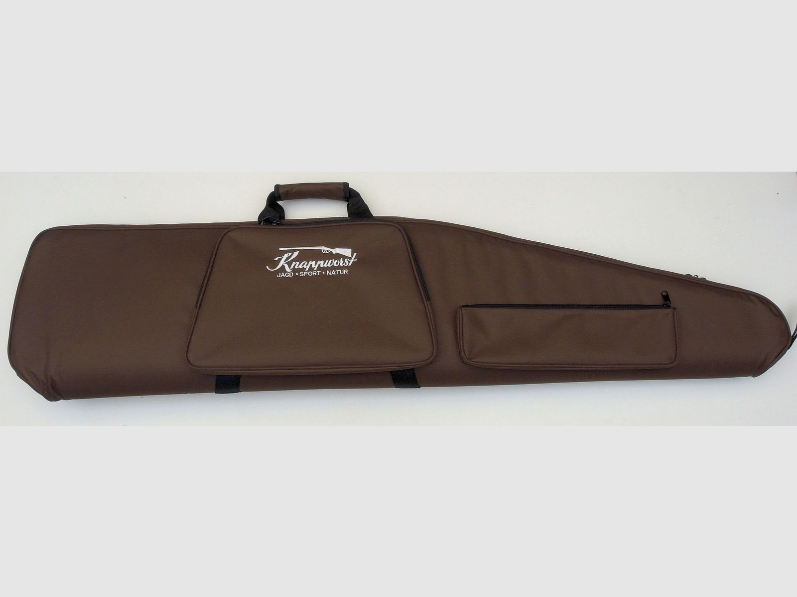 Funda de rifle Knappworst marrón, con bolsillo 130cm