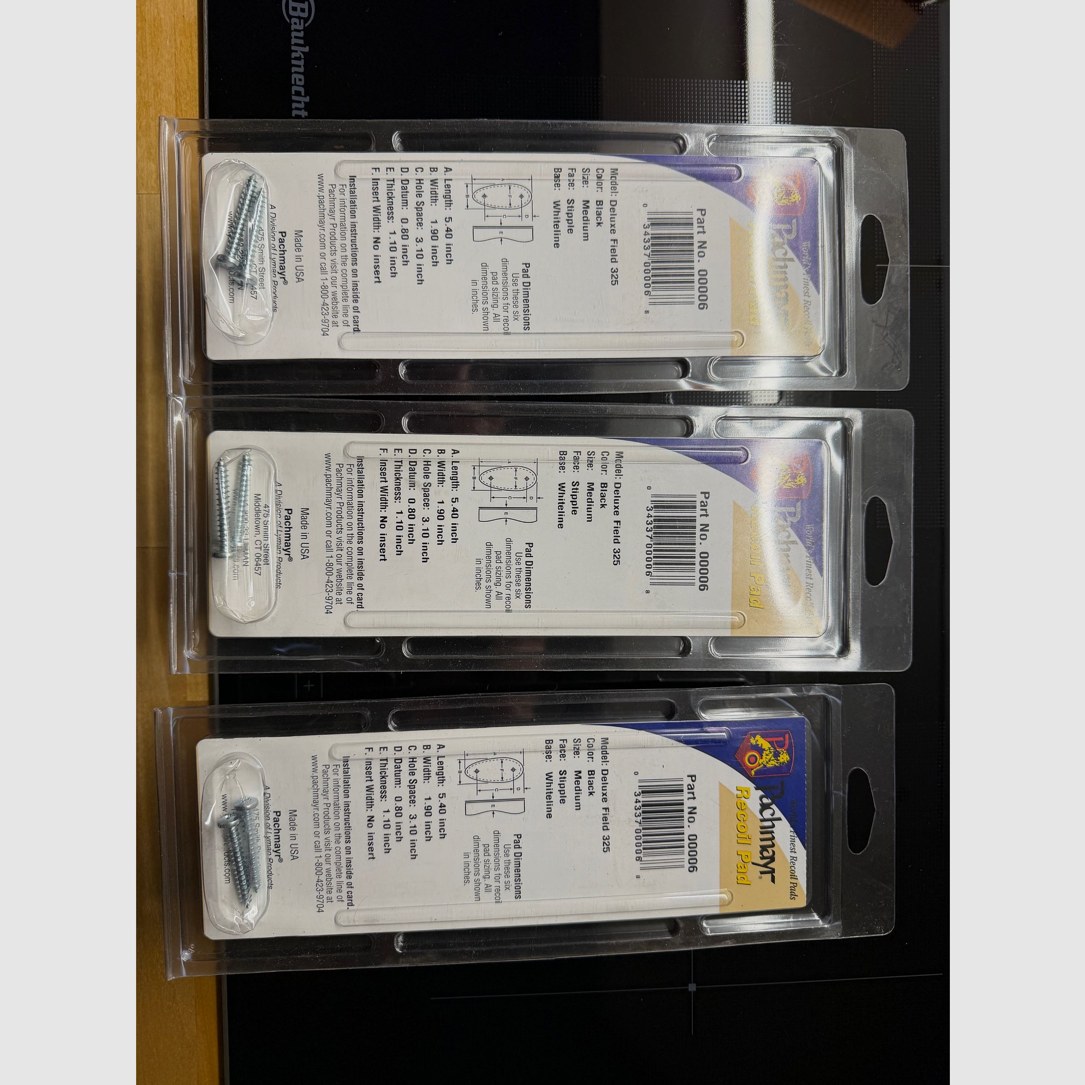 Pachmayr recoil pad stock cap various sizes
