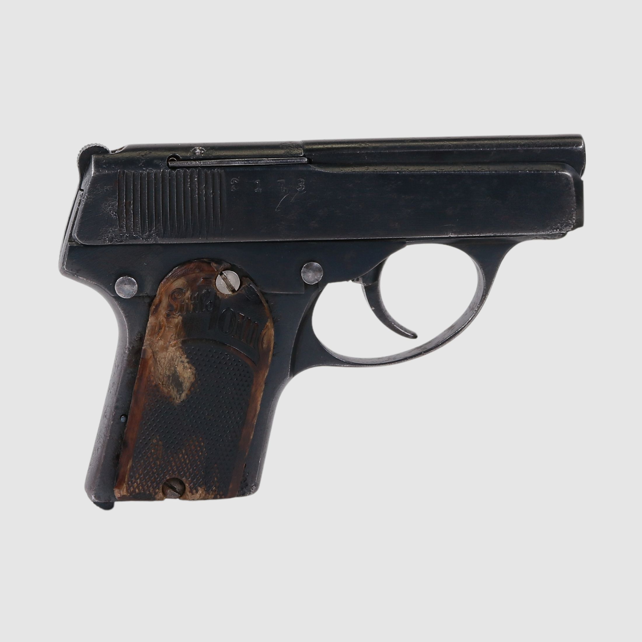 Zakpistool Wiener Waffen Fabriek “Little Tom” 6,35Br, kaliber 6,35mm Browning || Pistool