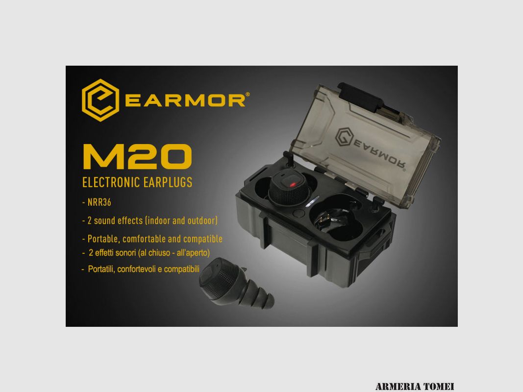 EARMOR – M20 TAPPI PER ORECCHIE ELETTRONICI, immagine 3 di 8