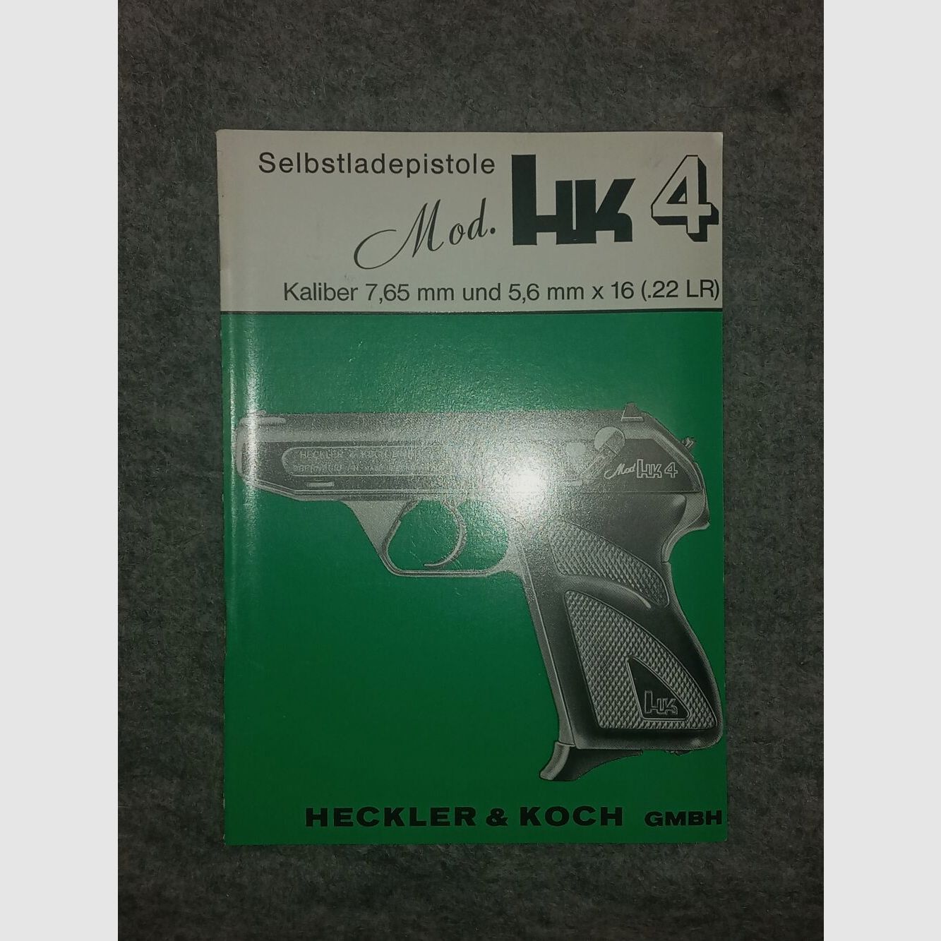 Heckler & Koch Operating Manual HK 4