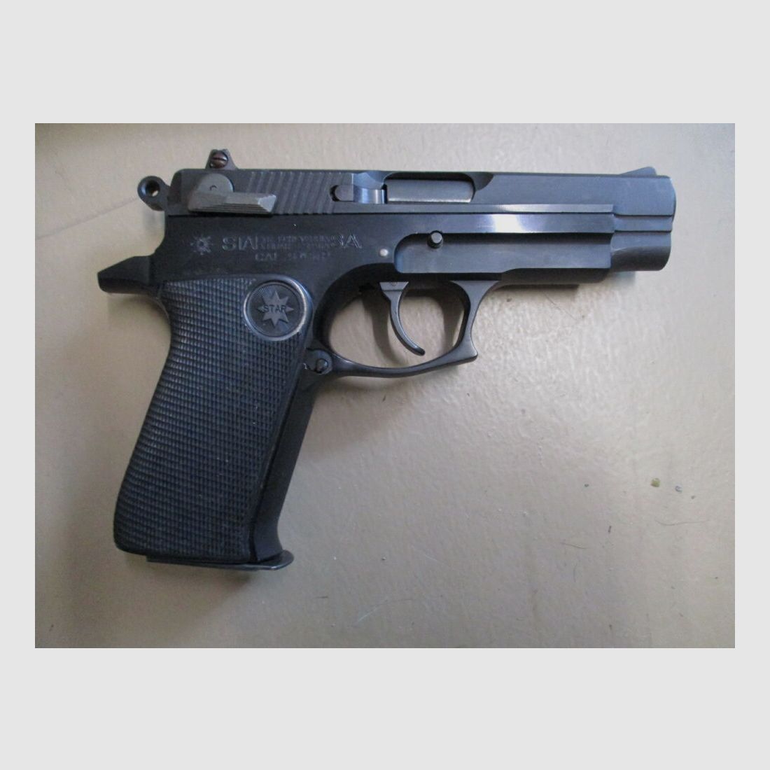 Star PK28 9mm Luger pistol with spare magazine and papers PK28