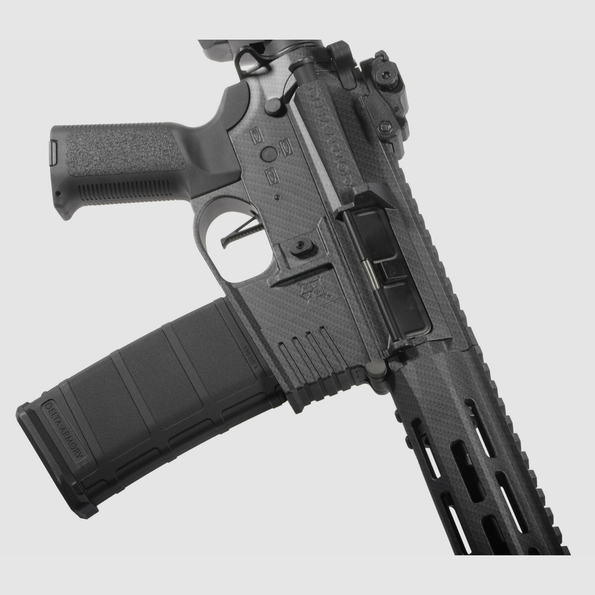 M4 AR15 M-LOK 8 pollici CHARLIE EAGLE ETU Carbon S-AEG Fucile Airsoft Libero da 18 anni | Delta Armory
