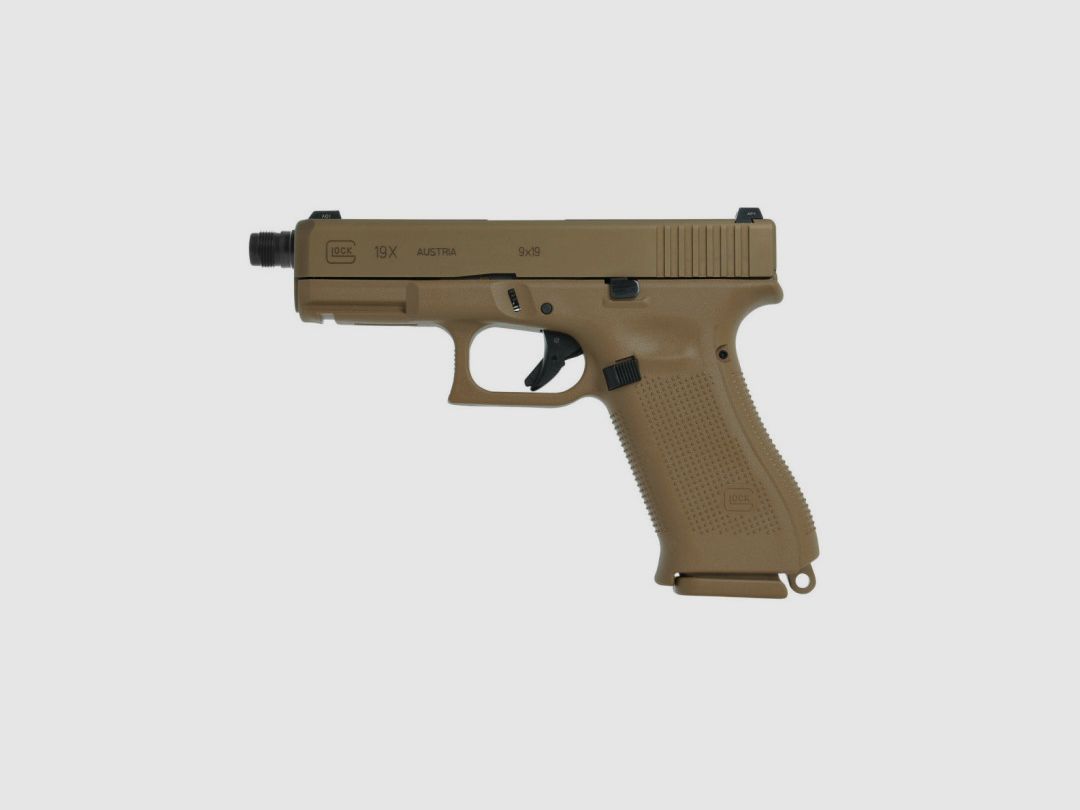 PISTOLE GLOCK 19X CROSSOVER COYOTE FILETÉ KAL.9X19 - KATEGORIE B