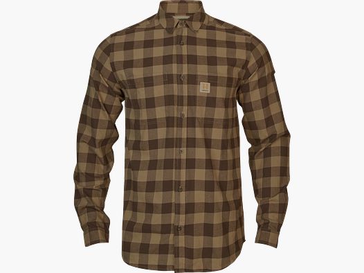 Härkila Chemise L/S Scandinave Homme Antique Bronze Check, L