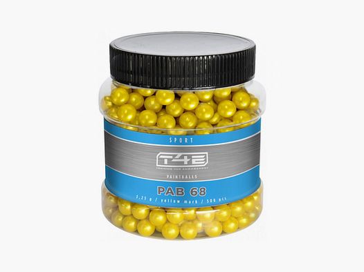 BIO PAINTBALL-KUGELN GELB Kal. 68 SPORT PAB 68 X500