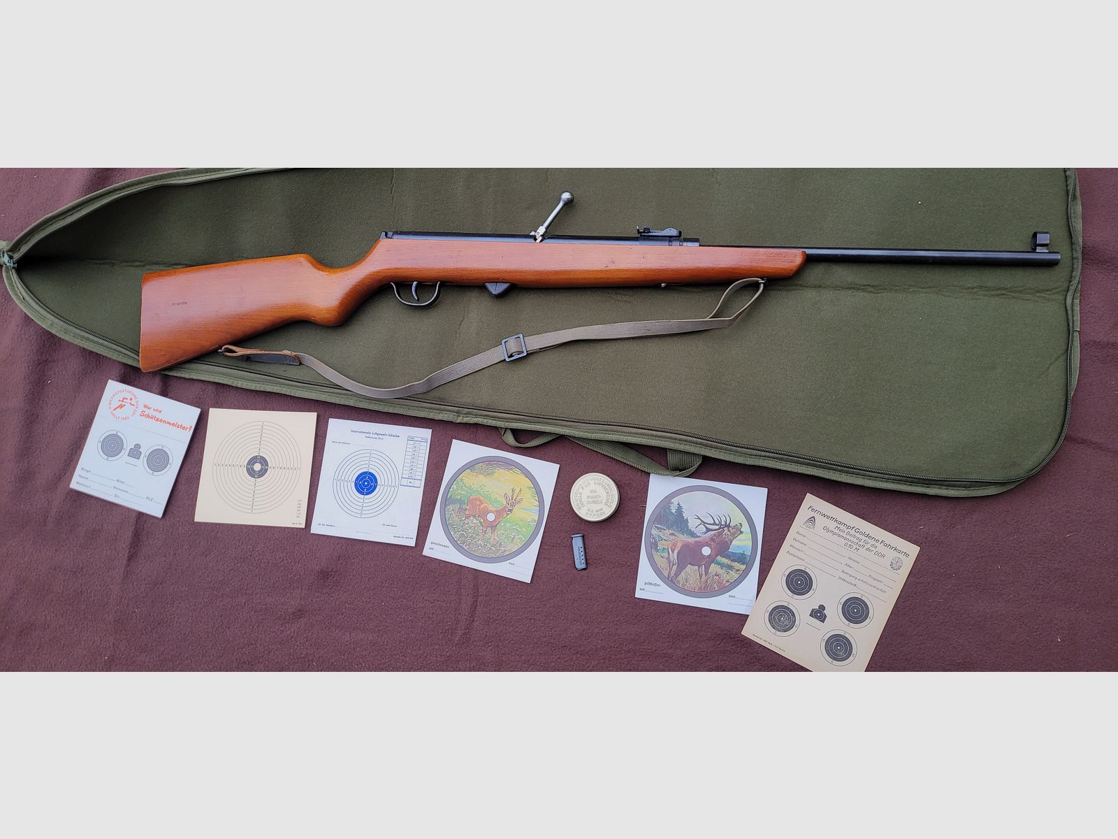 Fusil à air DDR avec chargeur Haenel 310