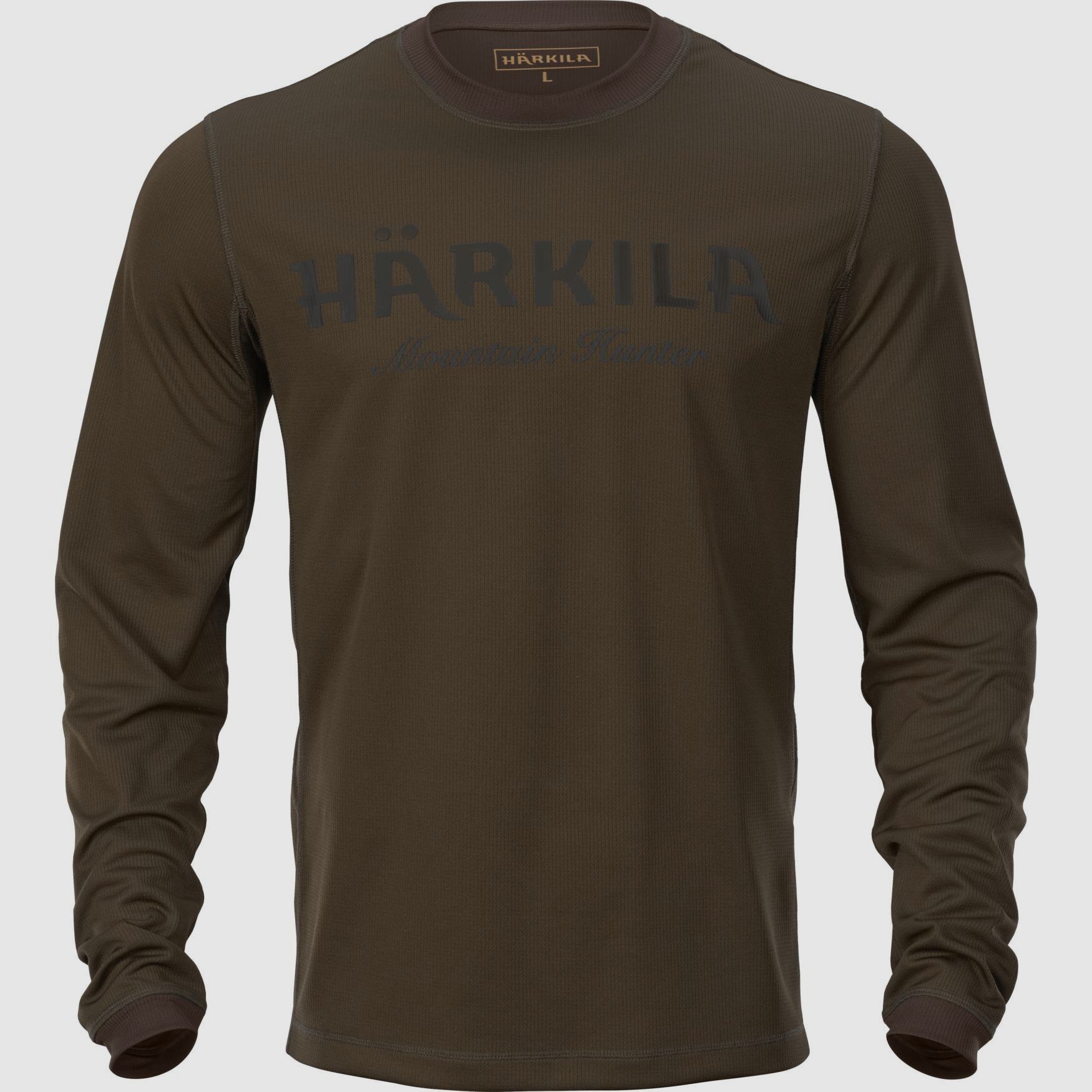 Härkila Mountain Hunter Langarmshirt Herren Hunting green/Shadow brown - S