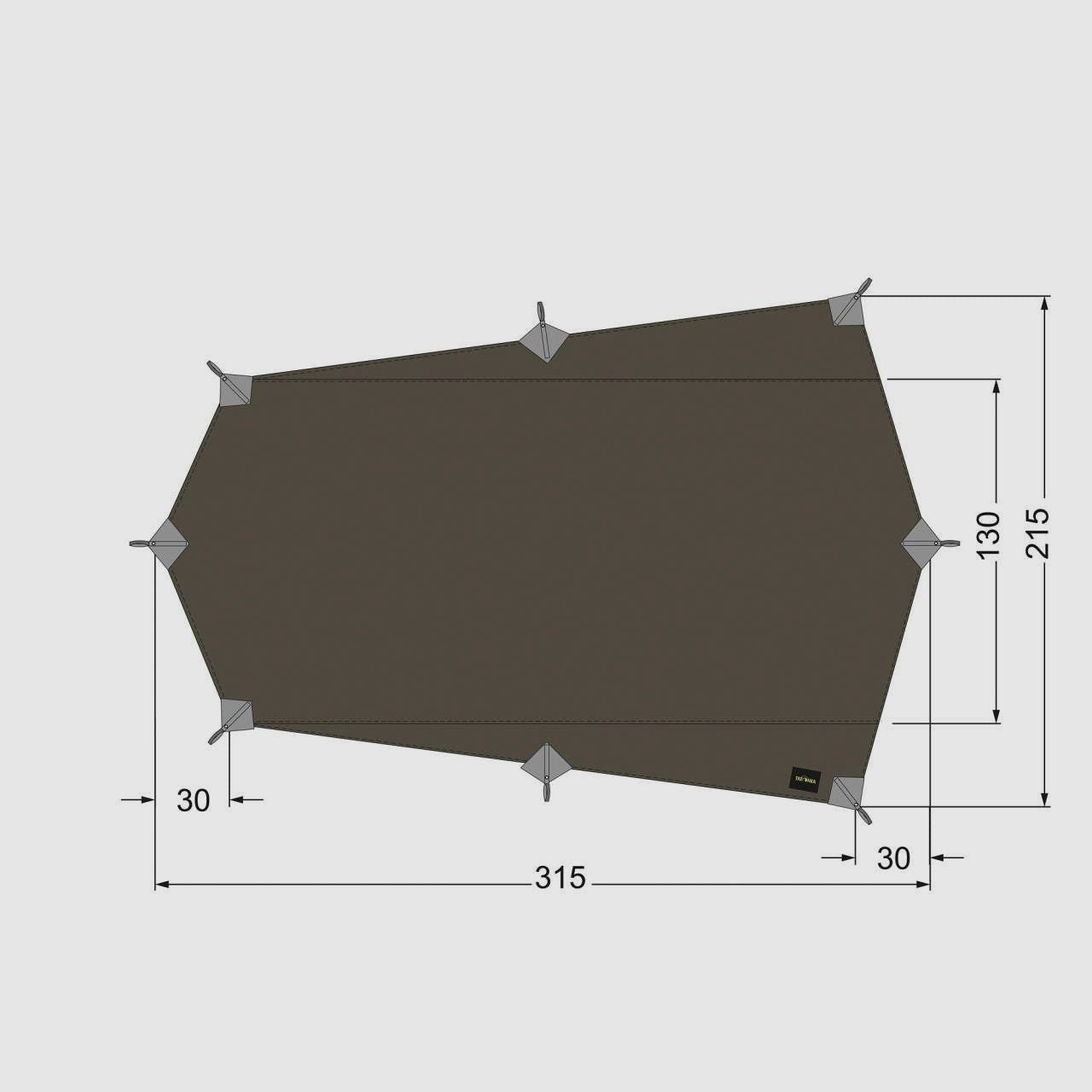 Tatonka Tarp Wing LT – ultraleichtes Trekking Tarp, Bild 1 von 5