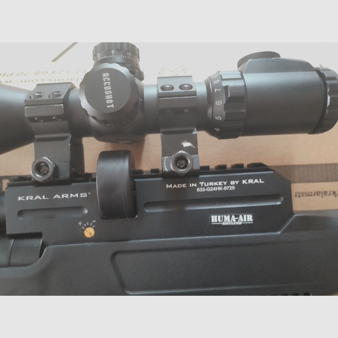 Compressed air PCP air rifle rifle AR15 Kral Arms Puncher NP03 5.5mm / Huma Air regulator / trigger / barrel / revised with power 7.5J-30J and precision!!